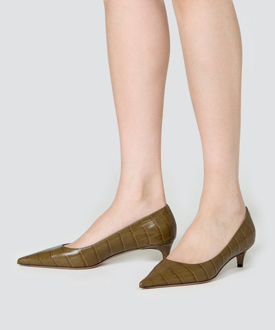CUORE パンプス 3.5cm OLIVE