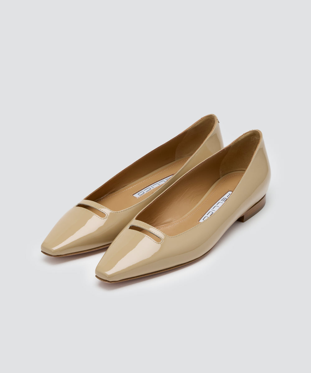 【高額売筋】 PELLICO | BEIGE 1.0cm パンプス エナメル アネッリソレッラ 靴