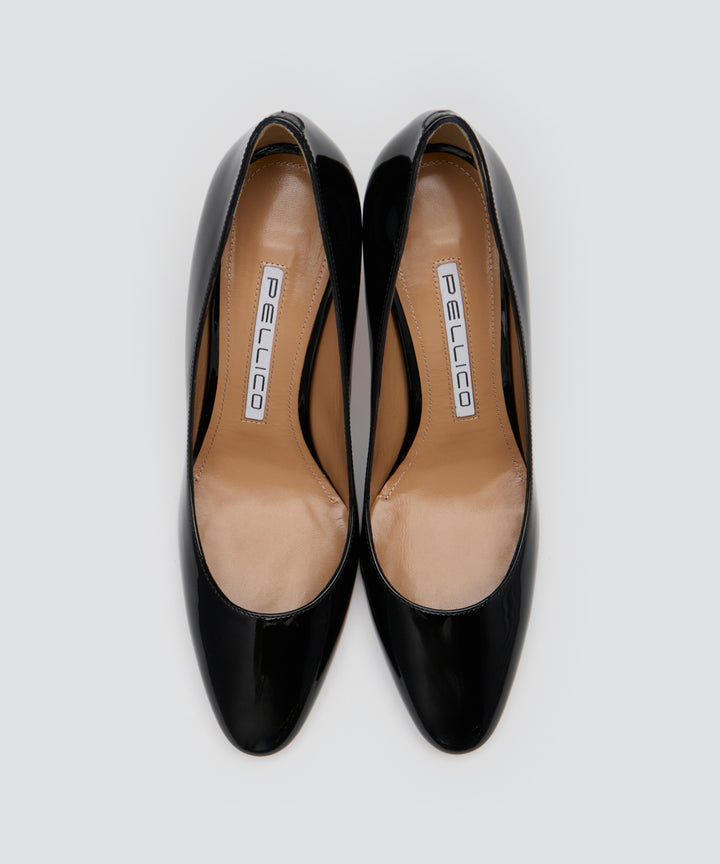 PELLICO | エナメル パンプス 8.5cm BLACK - アマンオンライン