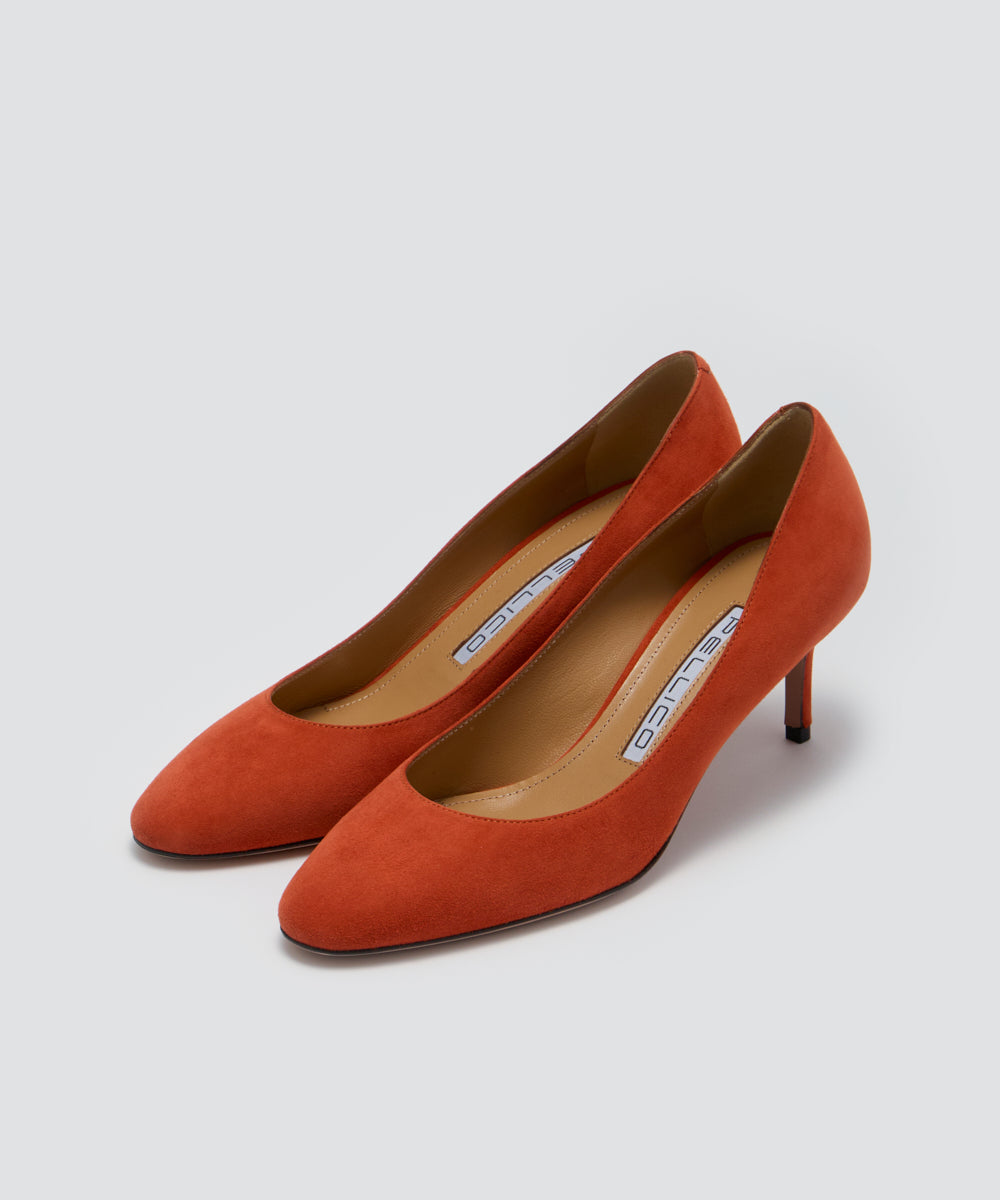 PELLICO | スウェード パンプス 6.0cm DARK ORANGE - アマン PELLICO | スウェード パンプス 6.0cm DARK ORANGE - アマン