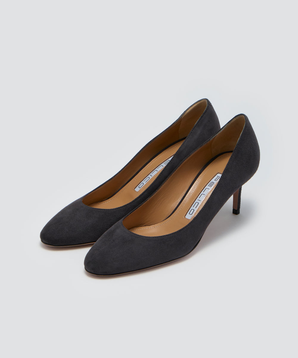 PELLICO | スウェード パンプス 6.0cm CHARCOAL GREY - アマン