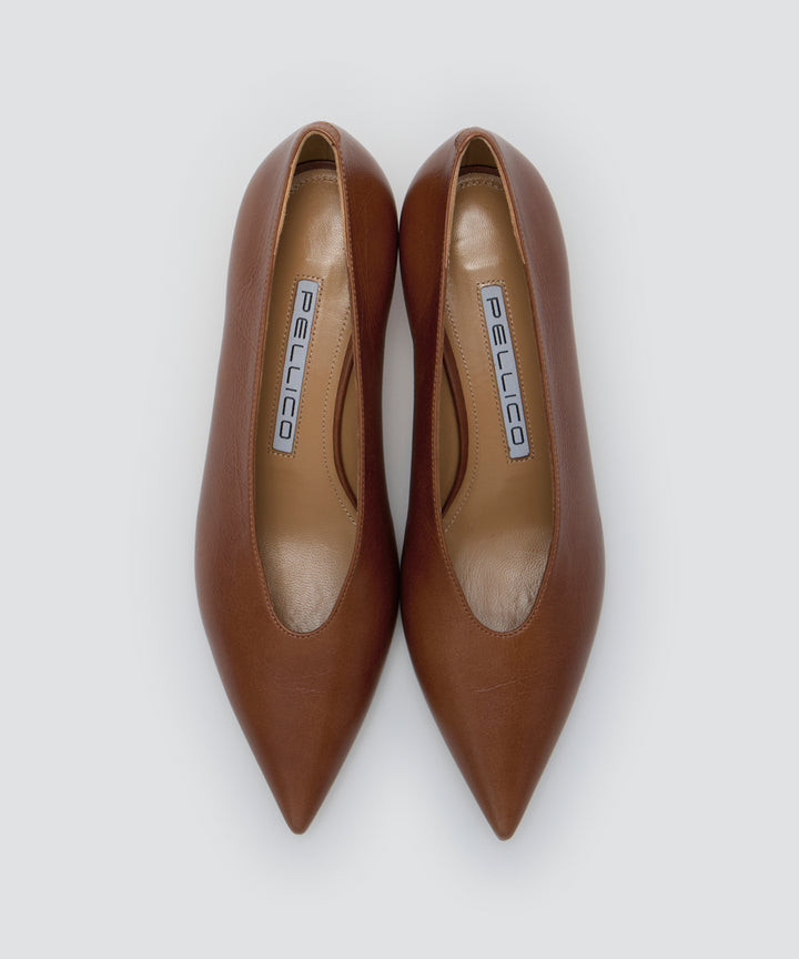 36.5 PELLICO アネッリ パンプス ダークブラウン スエード 23.5 楽天