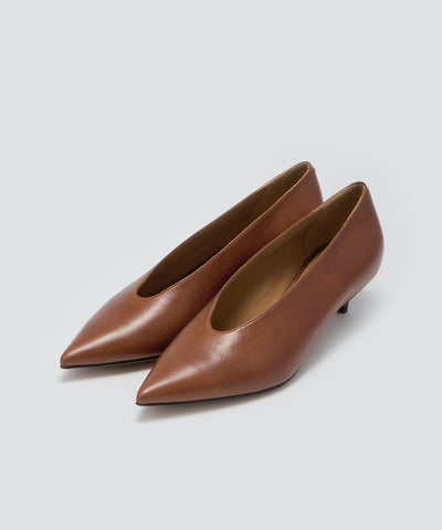 ANIMA パンプス 3.5cm BROWN