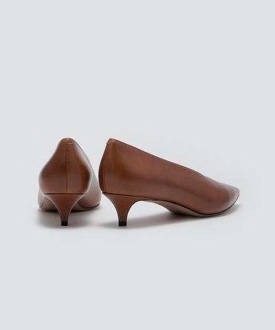 ANIMA パンプス 3.5cm BROWN