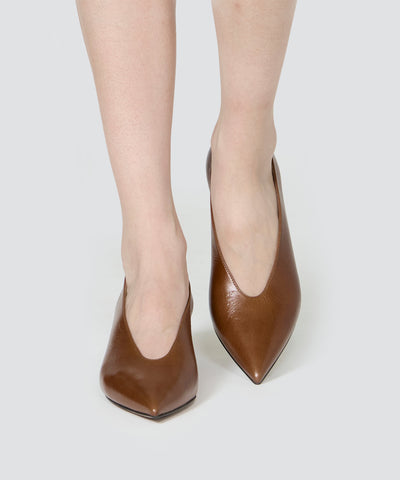 ANIMA パンプス 3.5cm BROWN