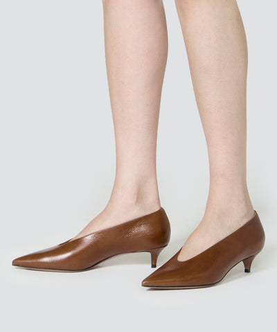 ANIMA パンプス 3.5cm BROWN