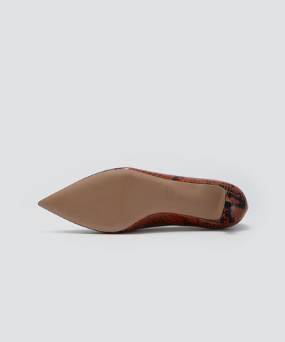 ANIMA パンプス 3.5cm PYTHON ORANGE