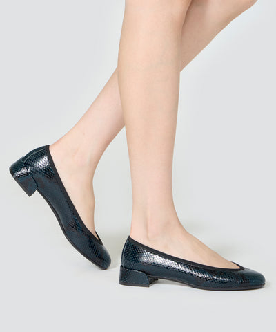 TAPA パンプス 2.5cm PYTHON BLUE