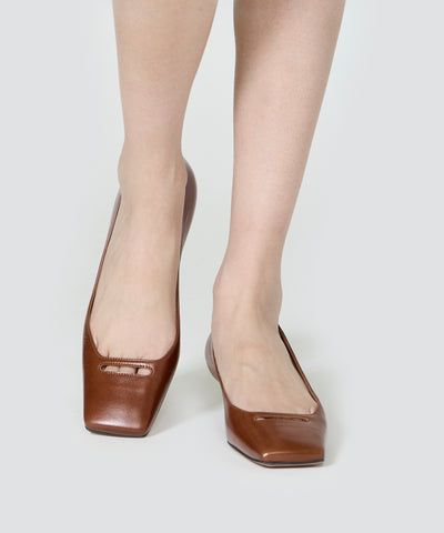 NORA アネッリ パンプス 3.0cm BROWN