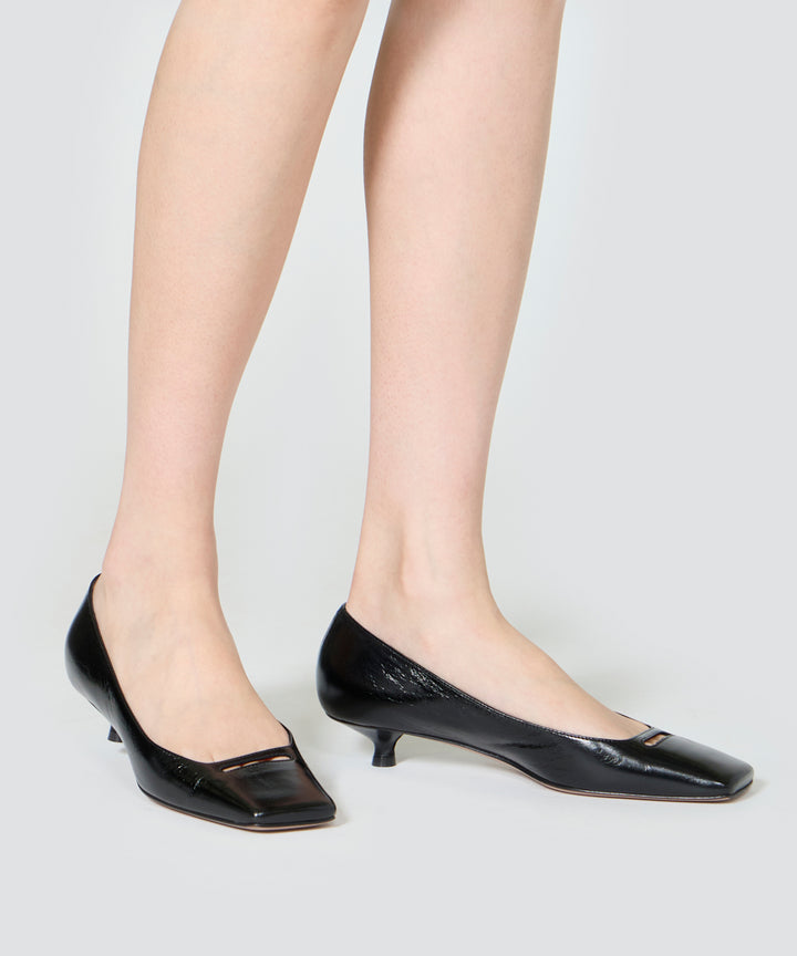 PELLICO ブラック アネッリパンプス　38 (25cm) PELLICO | アネッリ スムース パンプス 7.0cm BLACK - アマン