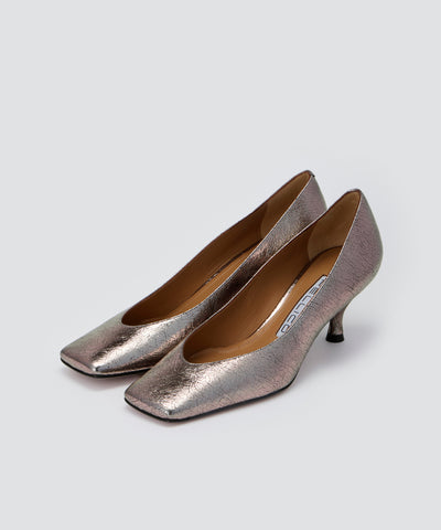 NORA パンプス 6.0cm SILVER