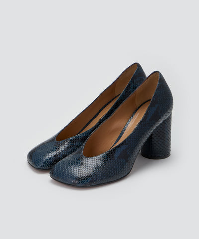 VOLA パンプス 8.0cm PYTHON BLUE