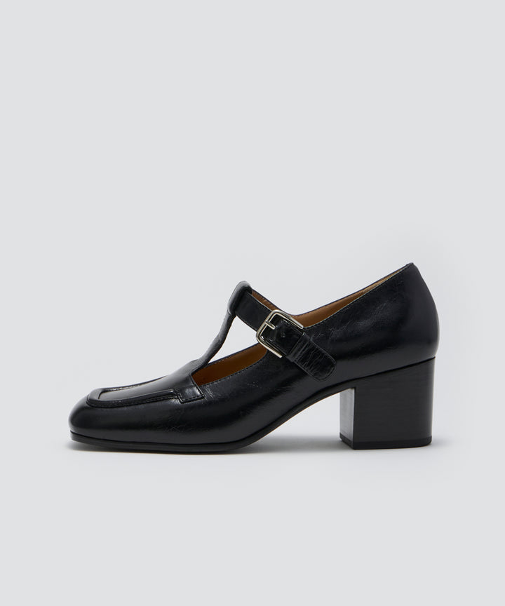 PELLICO | Tストラップ パンプス 5.0cm BLACK - アマン