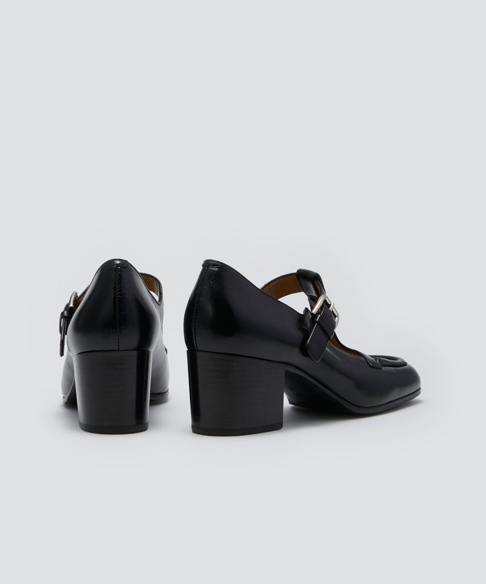 MATILDA Tストラップ パンプス 5.0cm BLACK