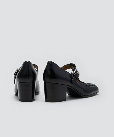 MATILDA Tストラップ パンプス 5.0cm BLACK