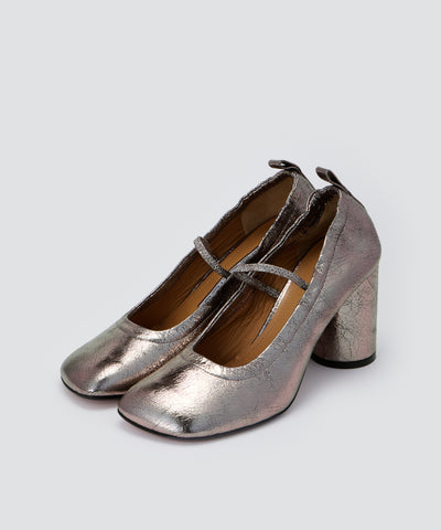 VOLA メリージェーン パンプス 8.0cm SILVER