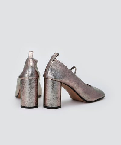 VOLA メリージェーン パンプス 8.0cm SILVER