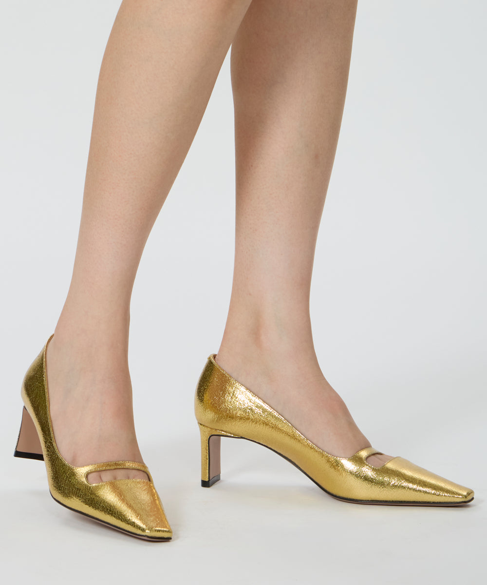 DAMA グランデアネッリ パンプス 5.5cm GOLD