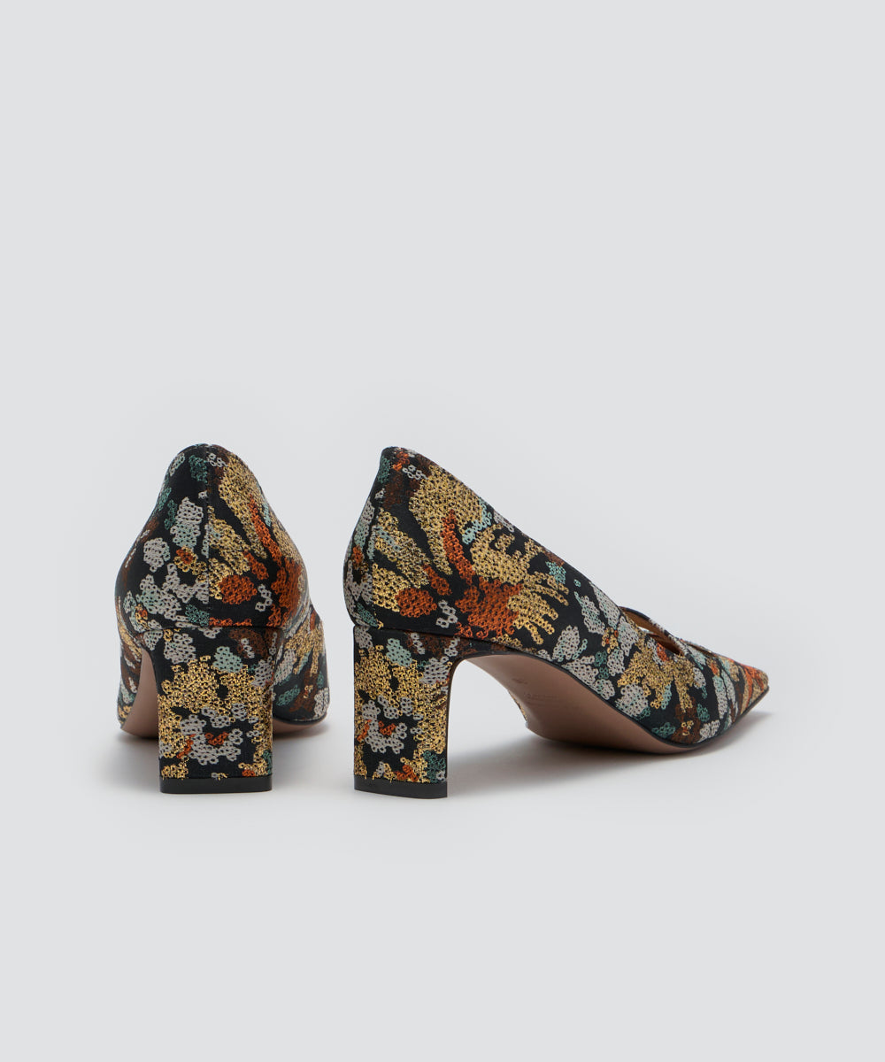 新品　PELLICO / 土星の輪プレートパンプス ブラック38 新品 新作 PELLICO / 土星の輪プレートパンプス ブラック38