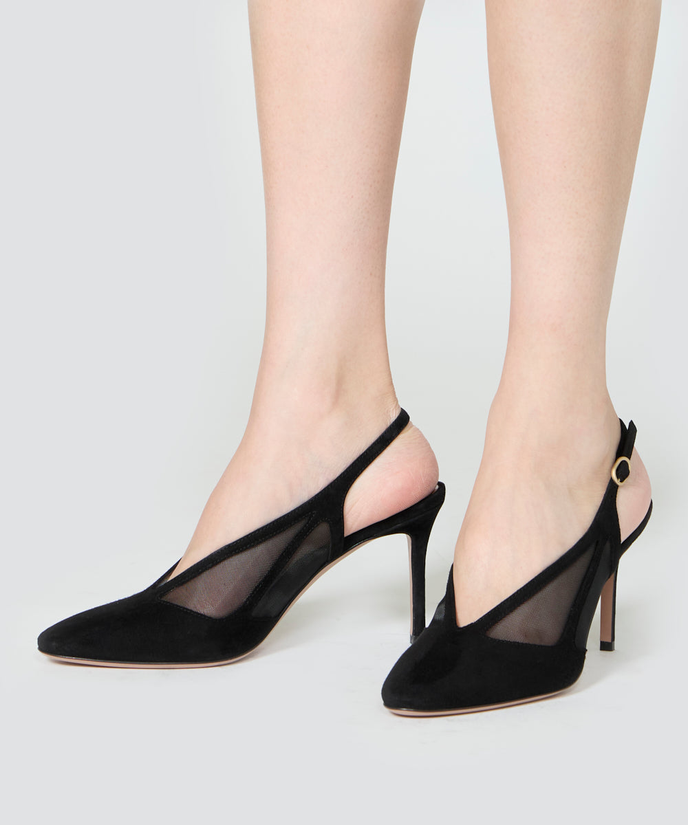 PELLICO | バックスリング パンプス 8.5cm BLACK - アマンオンライン