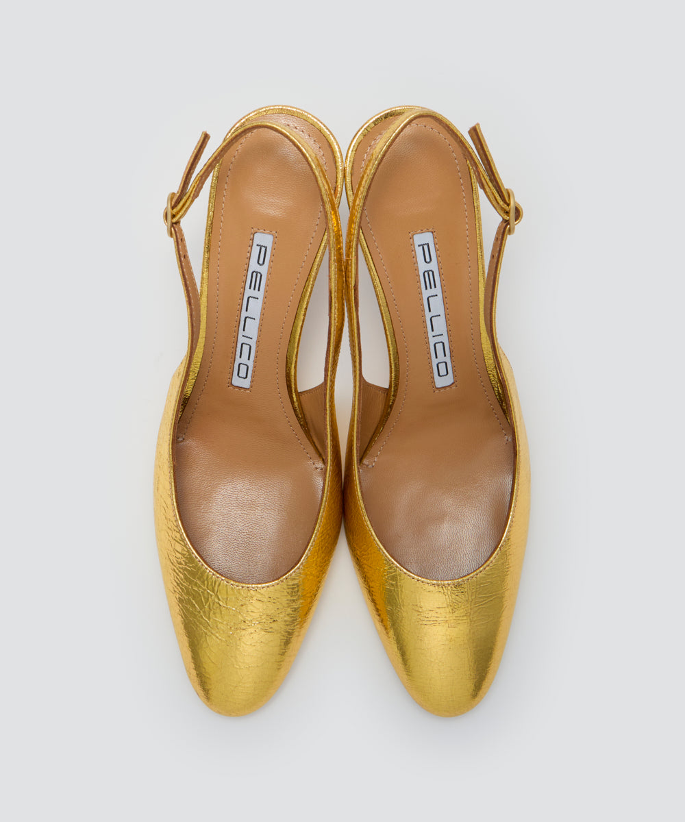 【美品】PERRICO(ペリーコ) バックスリングパンプス　Size:38 PELLICO ペリーコ バックスリング パンプス 青 38 - メルカリ