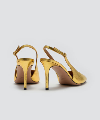 NICLA バックスリング パンプス 8.5cm GOLD