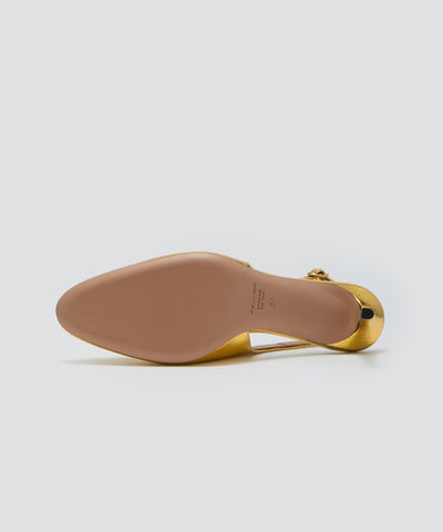 NICLA バックスリング パンプス 8.5cm GOLD