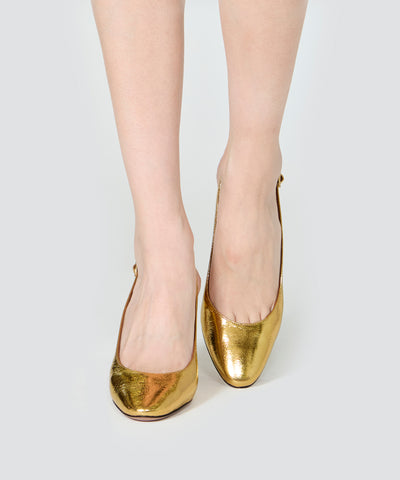 NICLA バックスリング パンプス 8.5cm GOLD