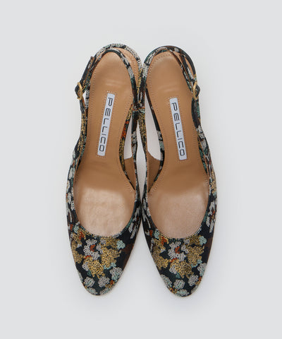 NICLA バックスリング パンプス 8.5cm FLOWER