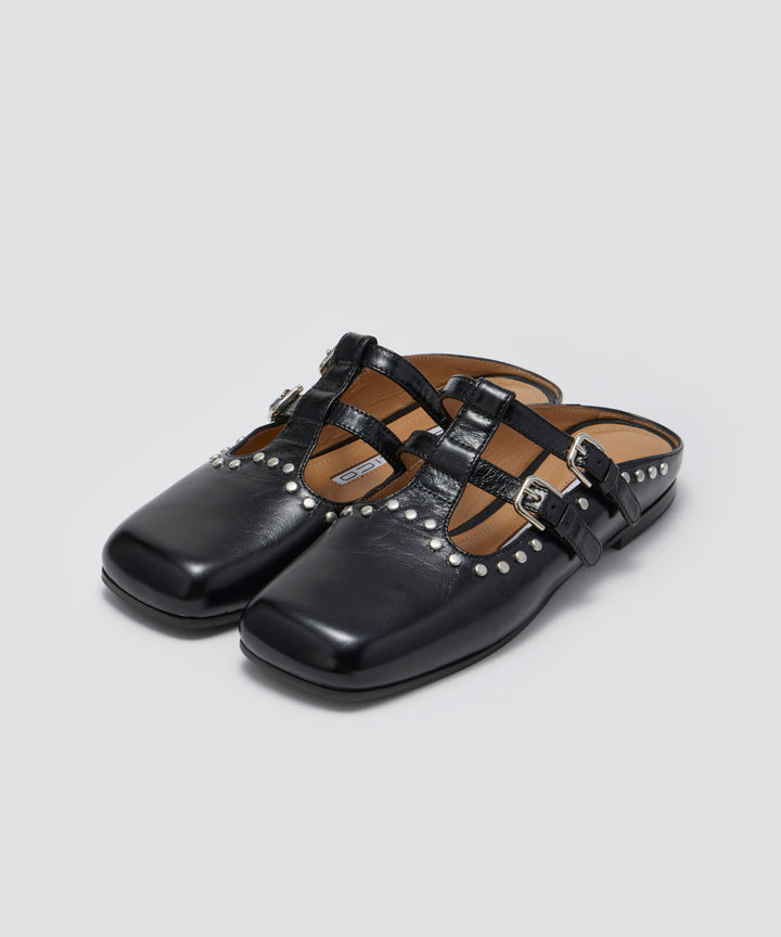 PELLICO | メリージェーン ミュール 1.0cm BLACK - アマンオンライン