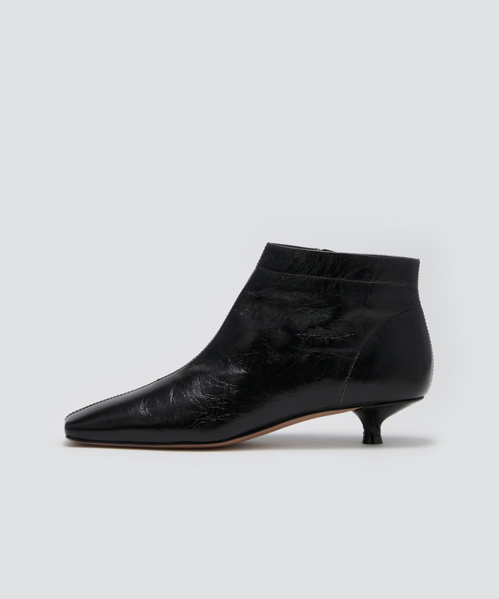 NORA ショートブーツ 3.0cm BLACK