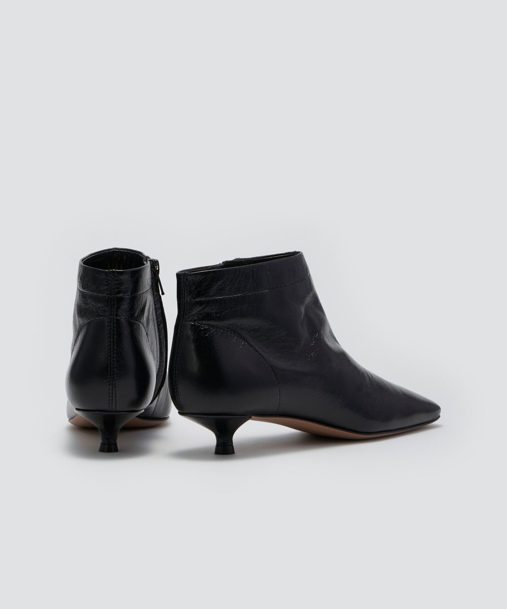 NORA ショートブーツ 3.0cm BLACK
