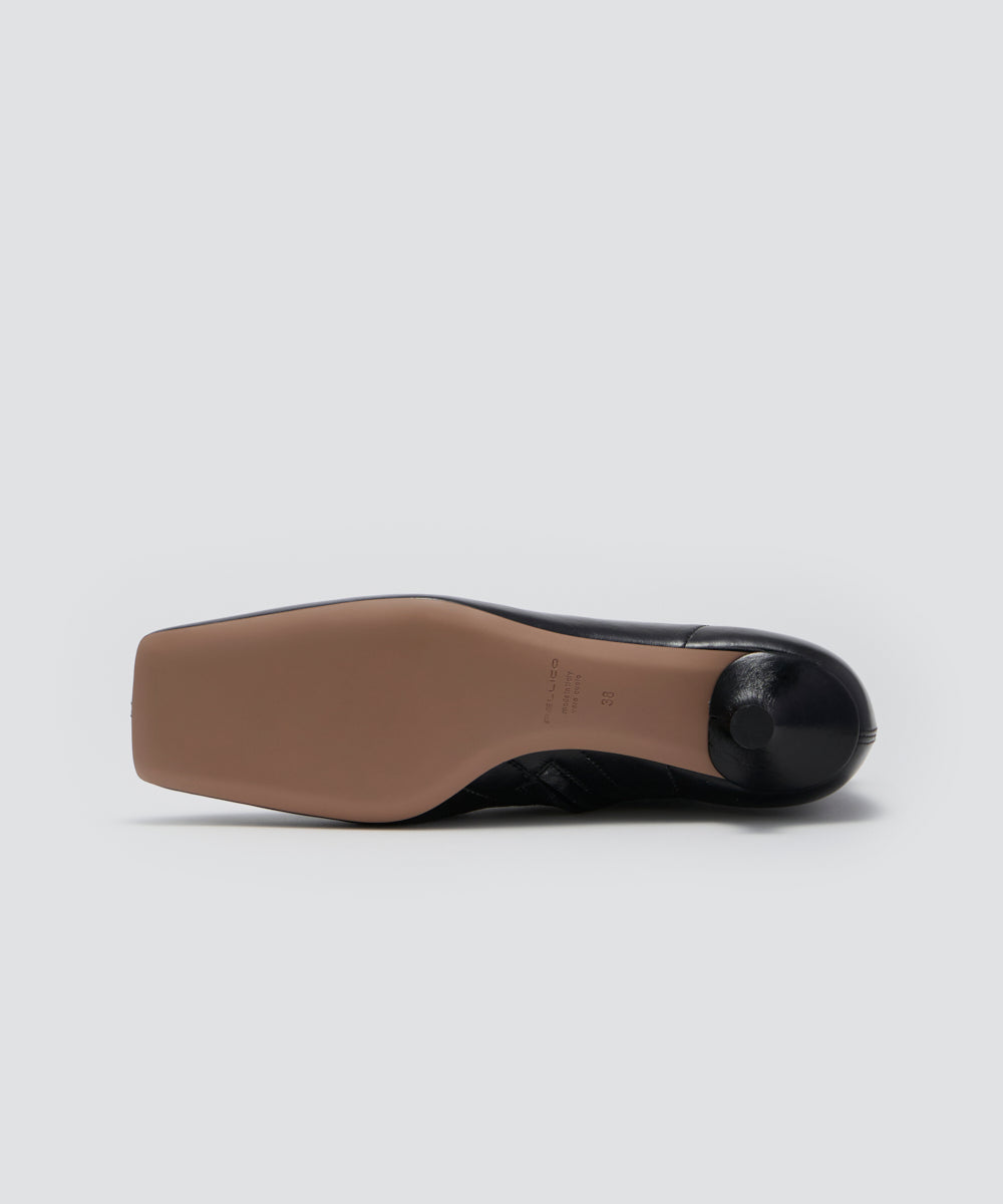 NORA ショートブーツ 3.0cm BLACK