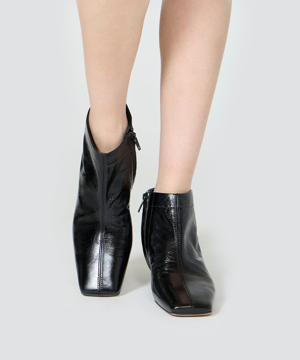 NORA ショートブーツ 3.0cm BLACK