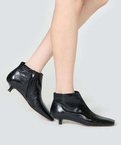 NORA ショートブーツ 3.0cm BLACK