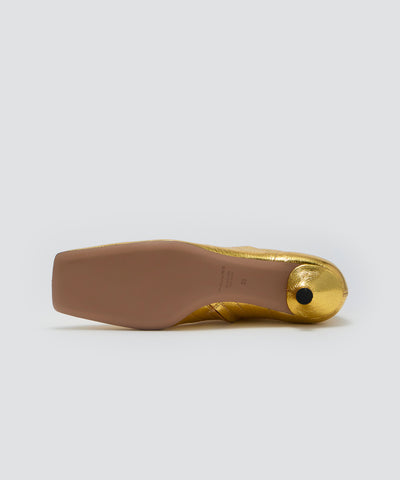 NORA ショートブーツ 3.0cm GOLD