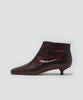 NORA ショートブーツ 3.0cm PYTHON WINE