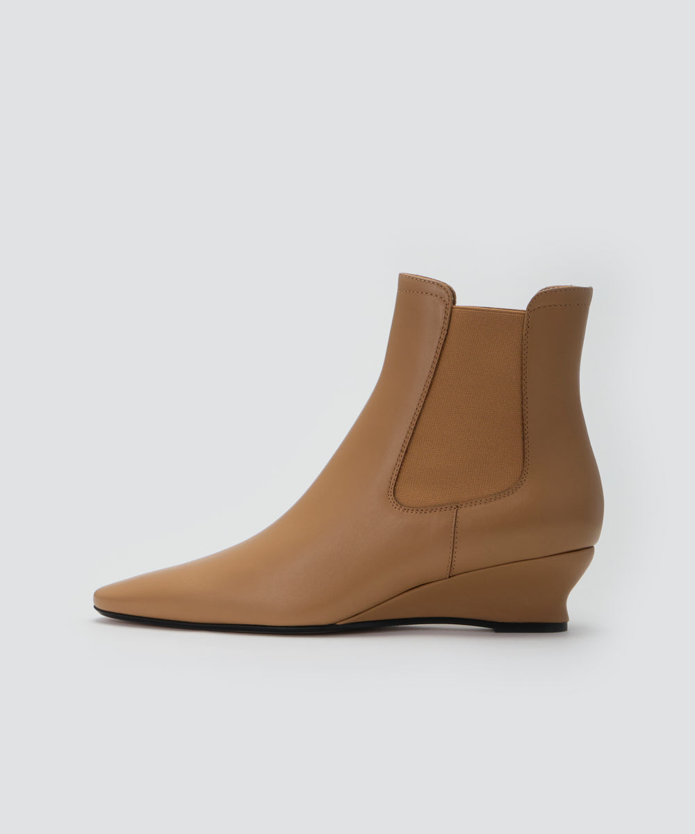 LOTTI ウェッジソール ショートブーツ 4.0cm SUGAR BROWN