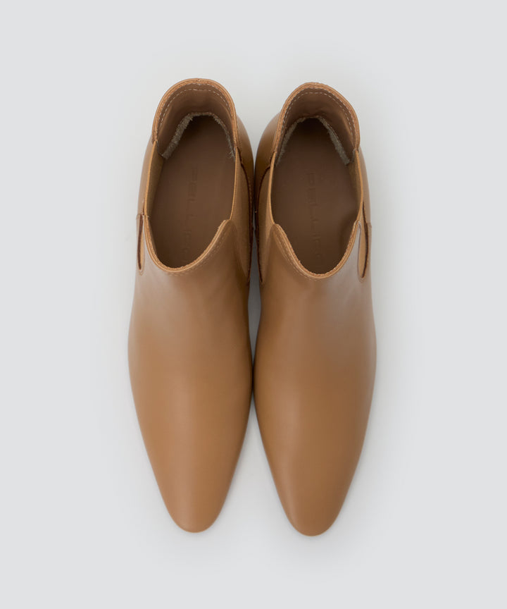 極美品✨pelleq ペレック ノースリーブ オールインワン ブラウン PELLICO | ウェッジソール ショートブーツ 4.0cm SUGAR BROWN