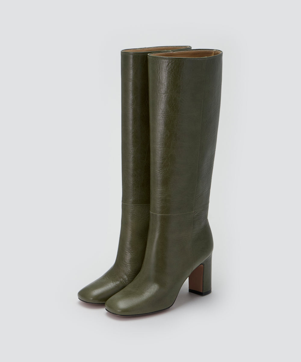 PELLICO | ロングブーツ 8.0cm MOSS GREEN - アマンオンラインストア