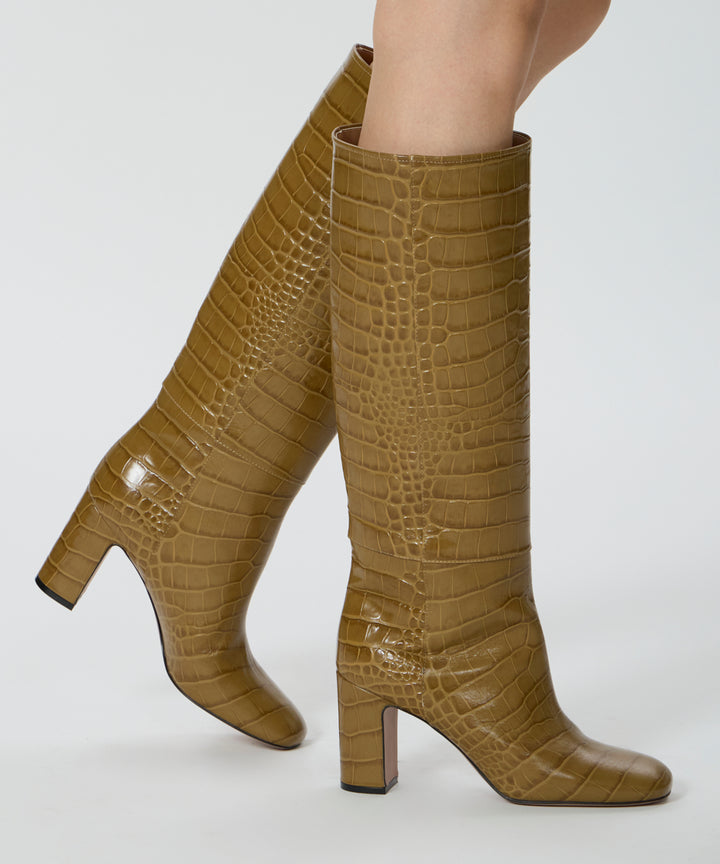 PELLICO | ロングブーツ 8.0cm OLIVE - アマンオンラインストア