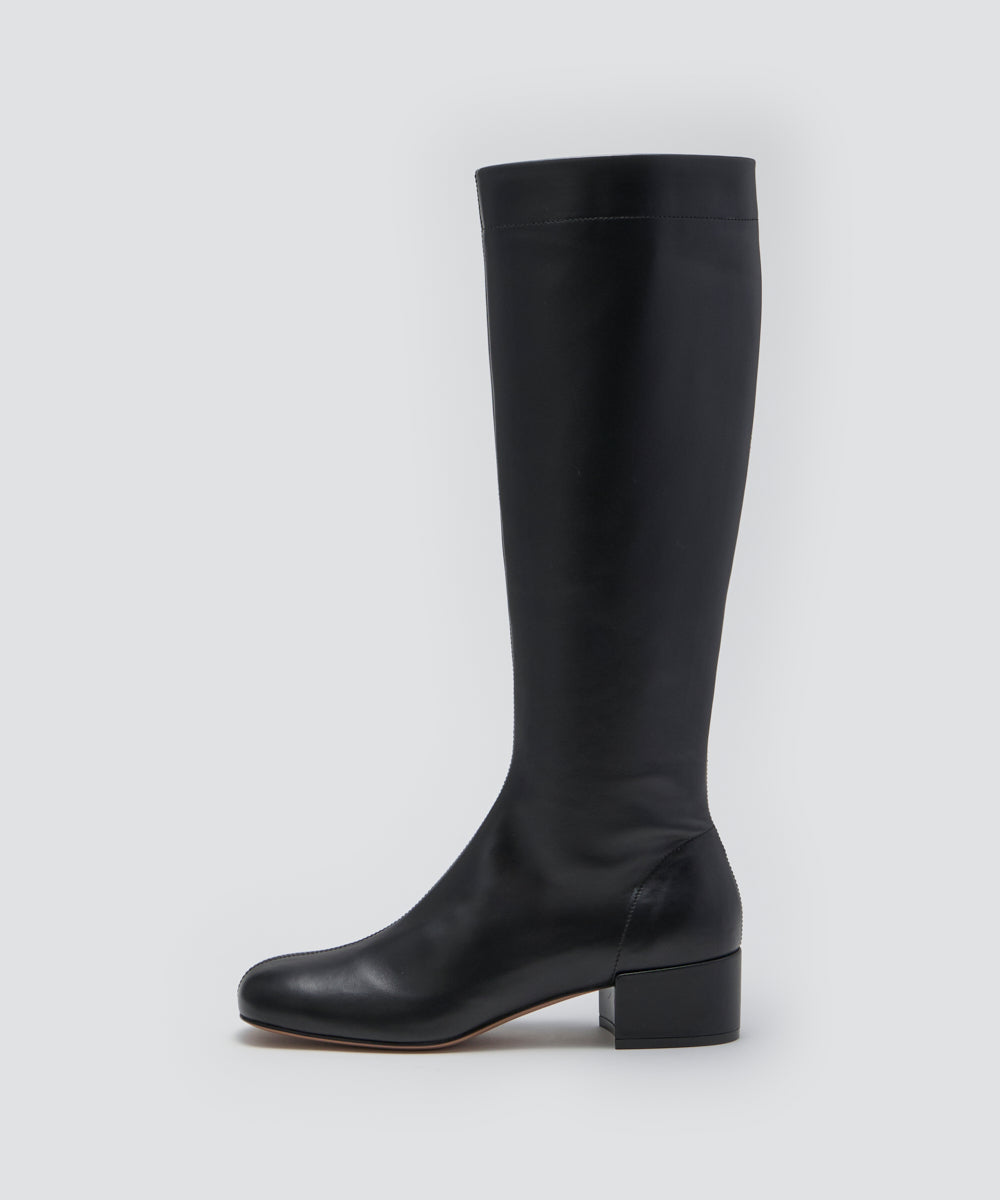 FATA ソフト ロングブーツ 3.5cm BLACK