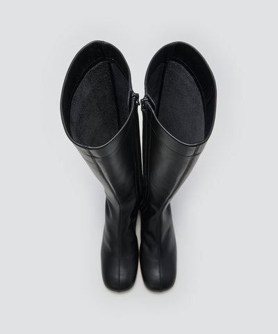 FATA ソフト ロングブーツ 3.5cm BLACK