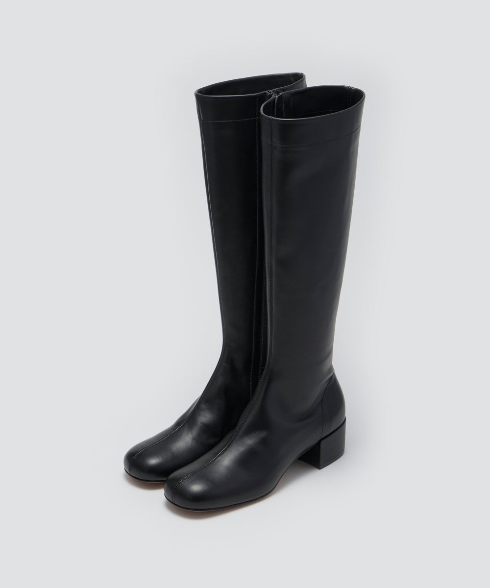 FATA ソフト ロングブーツ 3.5cm BLACK