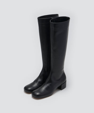 FATA ソフト ロングブーツ 3.5cm BLACK
