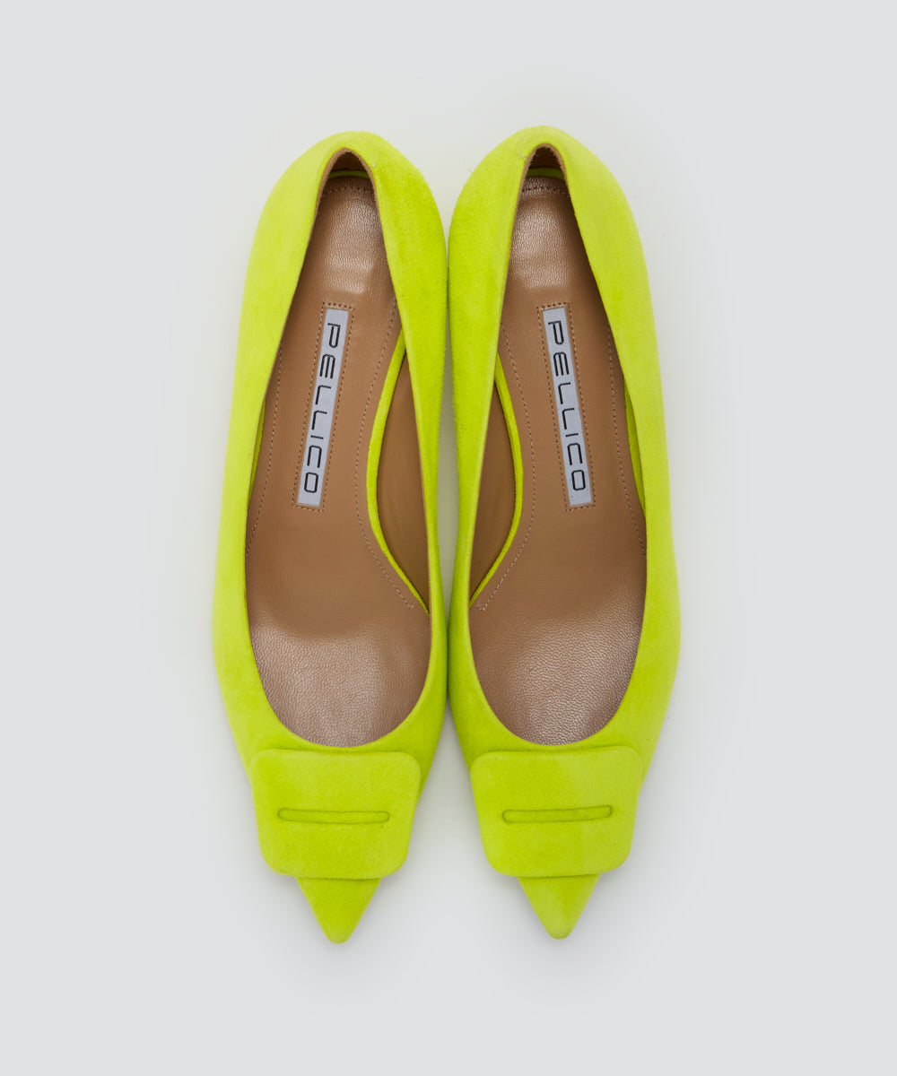 【PELLICO】スウェードパンプス PELLICO | ANIMA アネッリフィッビア スウェード パンプス 3.5cm LIME