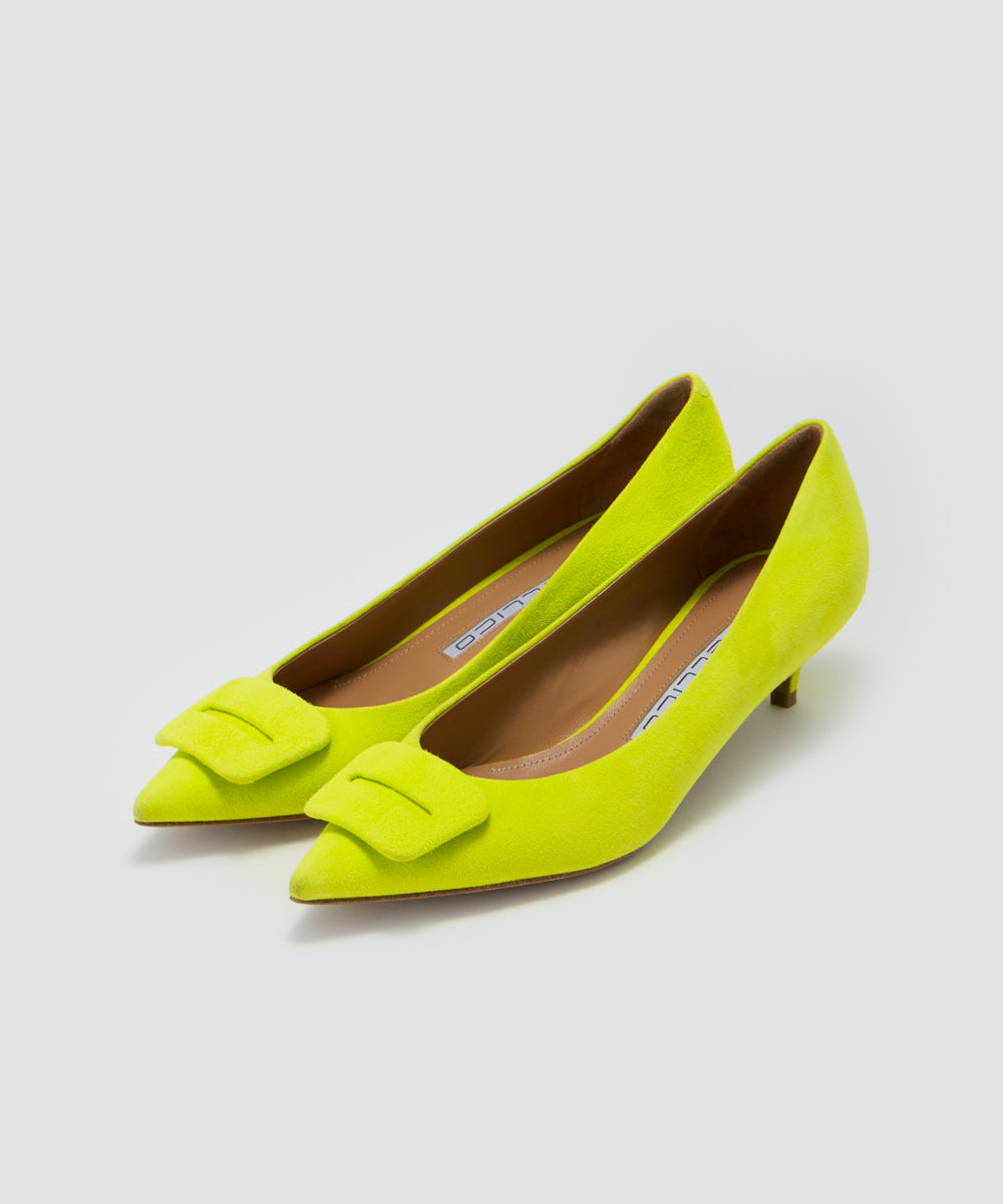 PELLICO | ANIMA アネッリフィッビア スウェード パンプス 3.5cm LIME