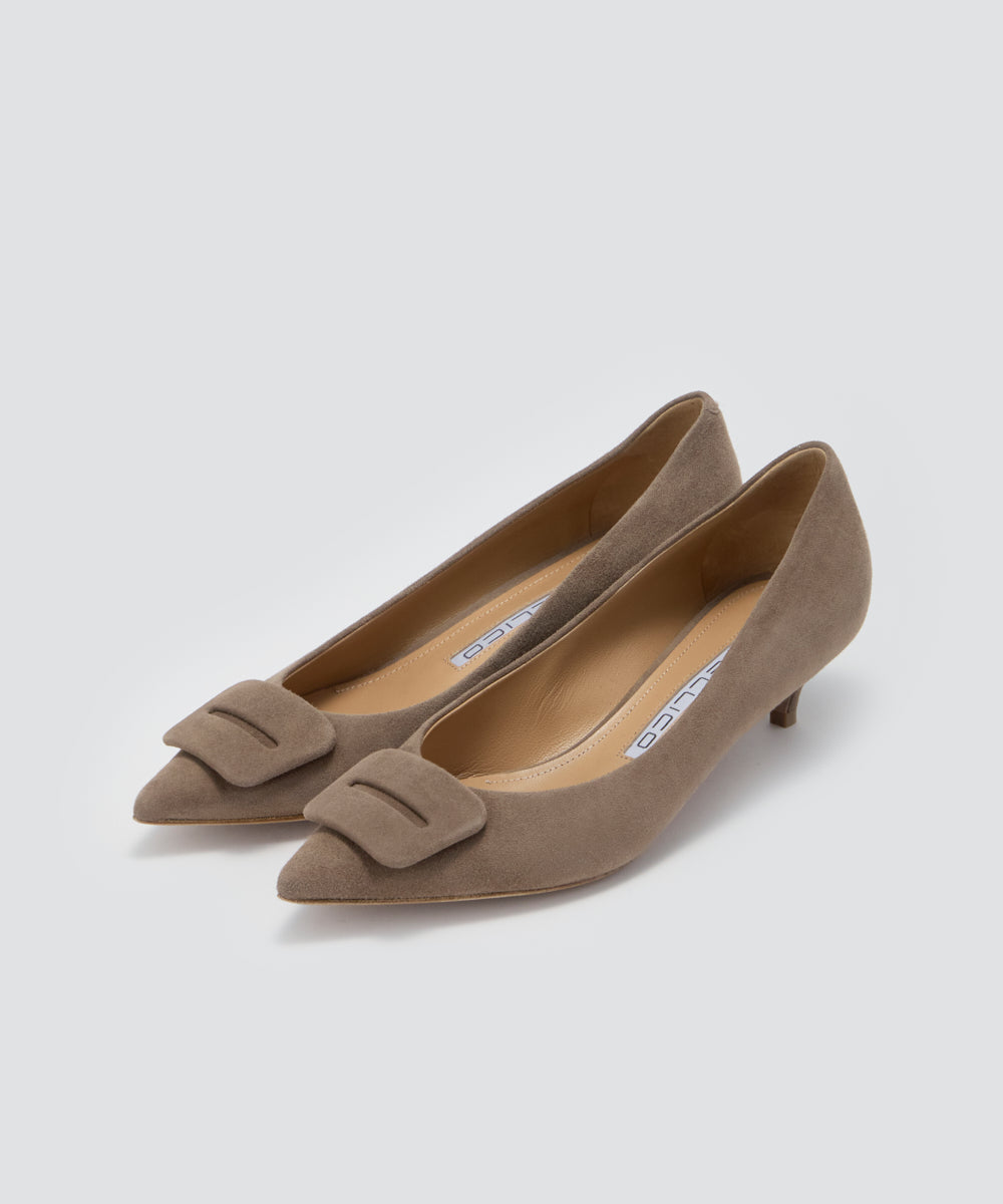 PELLICO | ANIMA アネッリフィッビア スウェード パンプス 3.5cm TAUPE