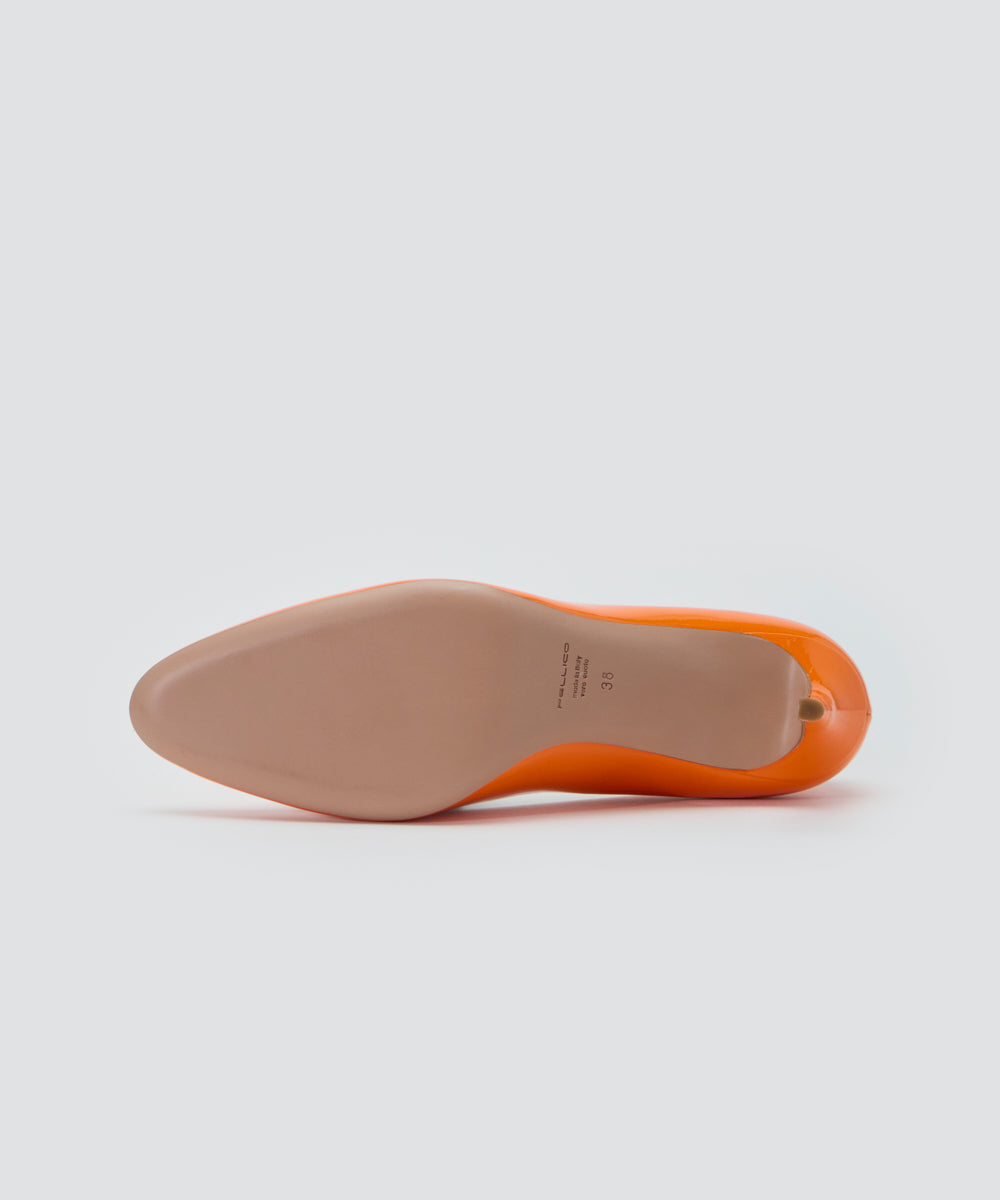 PELLICO | NICLA エナメル パンプス 8.5cm ORANGE - アマンオンライン
