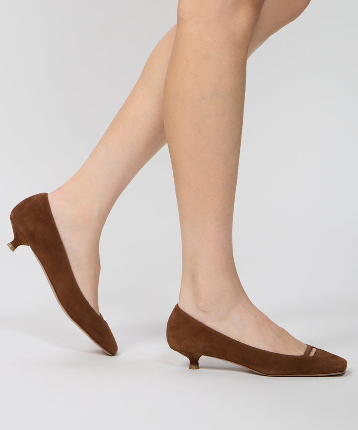 36.5 PELLICO アネッリ パンプス ダークブラウン スエード 23.5 36.5 PELLICO アネッリ パンプス ダークブラウン スエード 23.5